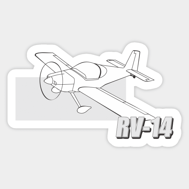 Vans RV-14 Sticker by GregThompson